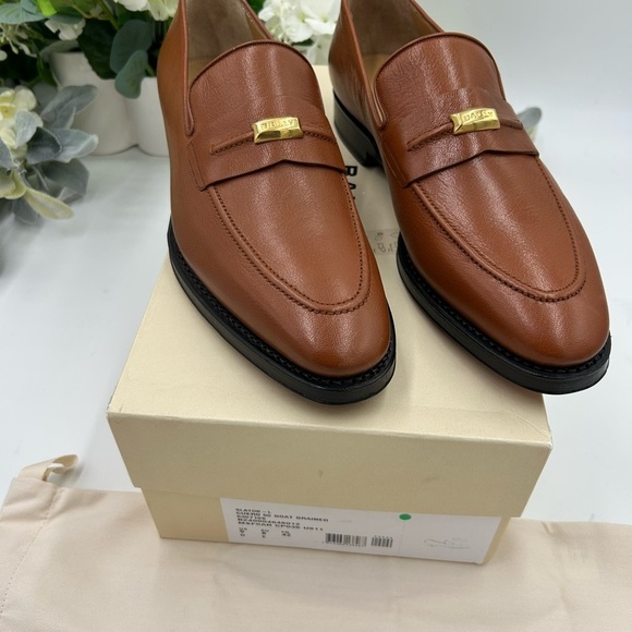Men\'s Bally scribe  grain Leather loafers size 9, made in Italy main image 5